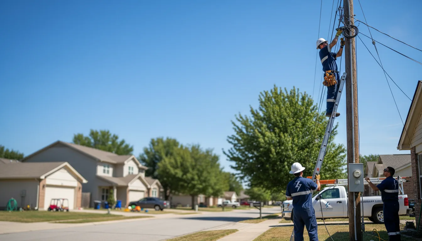 Residential electrician providing installation services in Hondo, TX